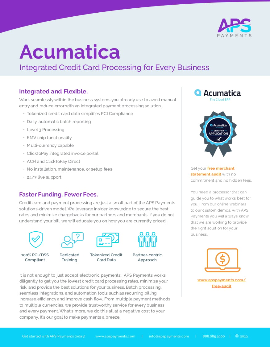 APS Acumatica Datasheet