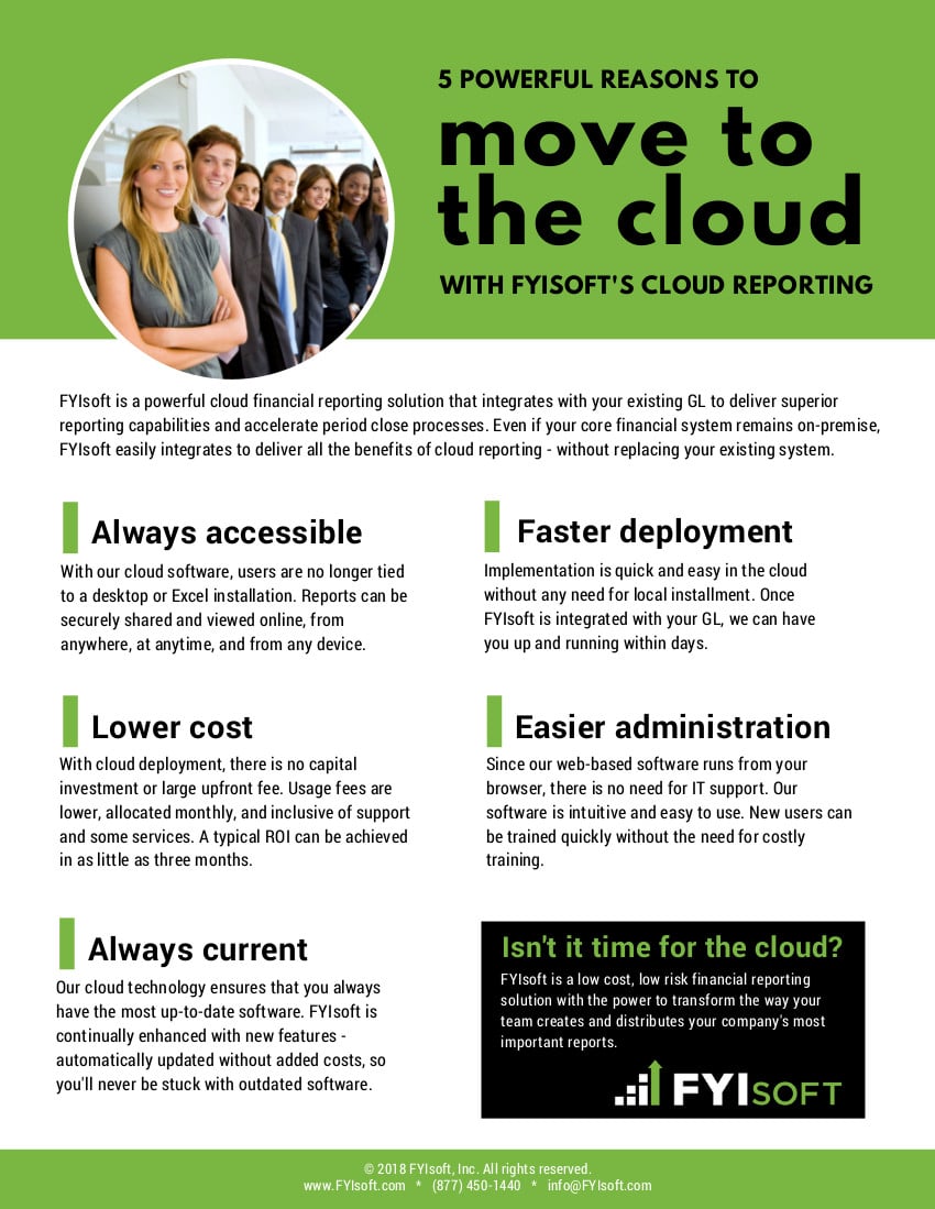 fyisoft benefits of the cloud brochure