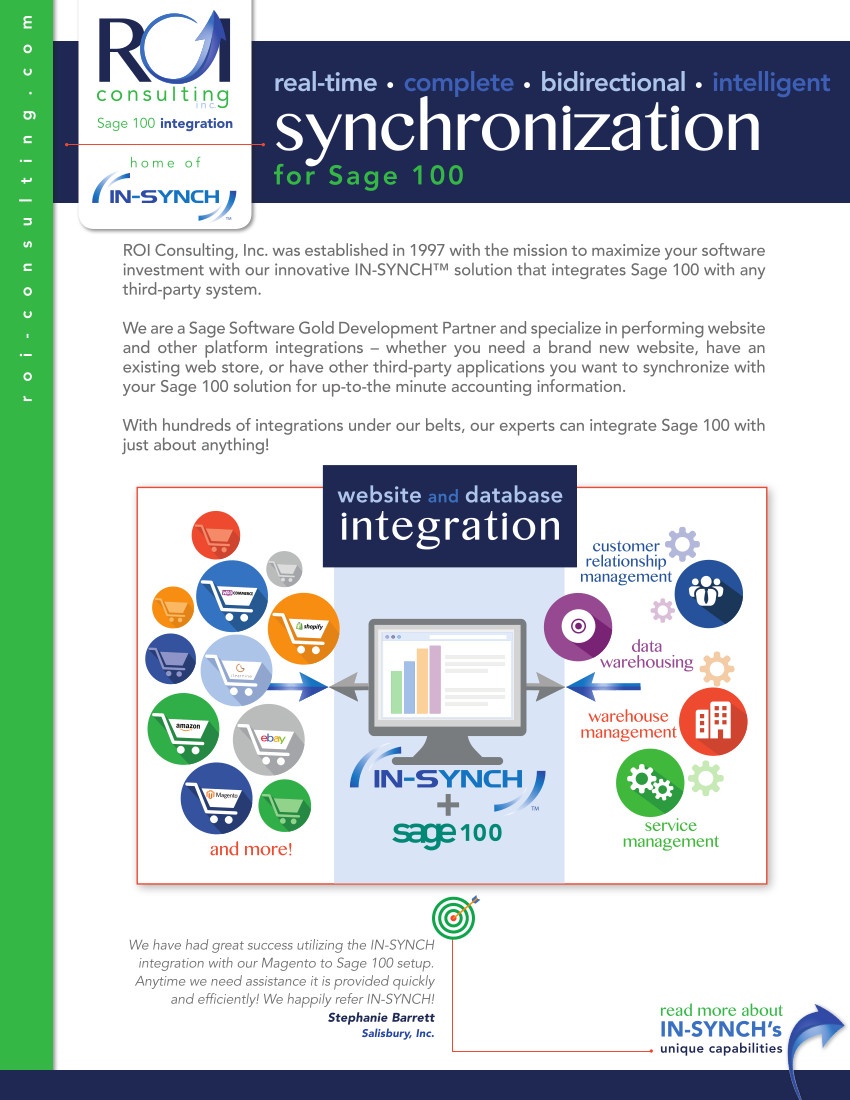 TrueCommerce Sage 100 Brochure 2018