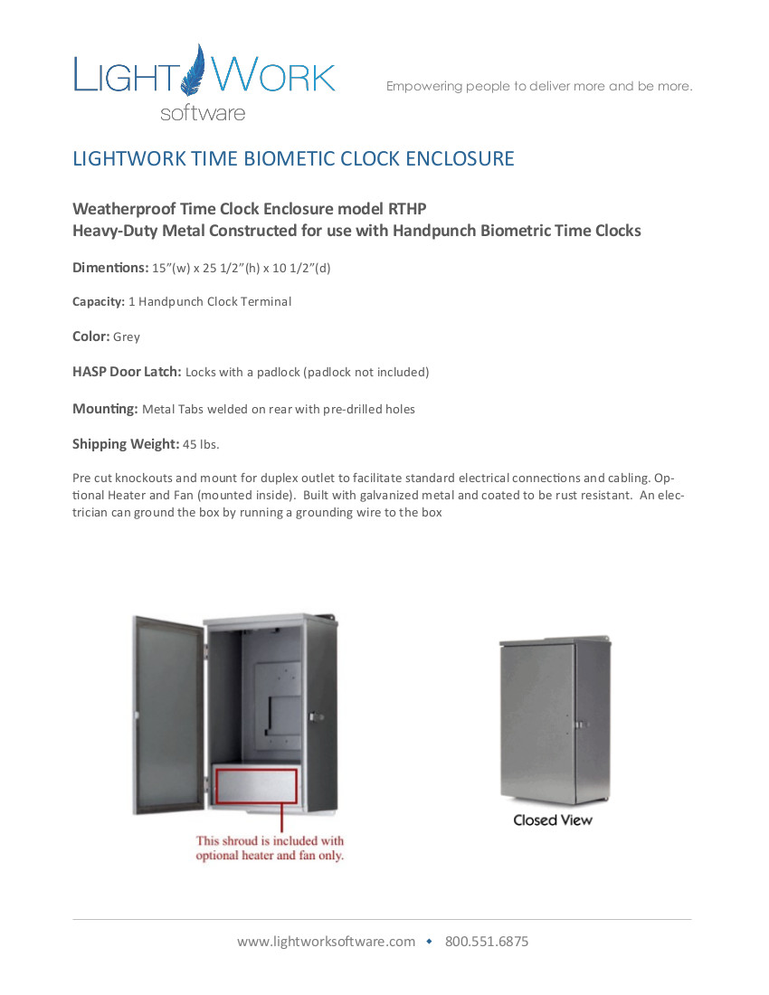 Lightwork Time Enclosure pdf