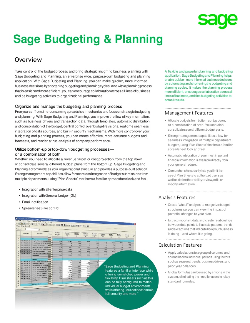 sage budgeting download