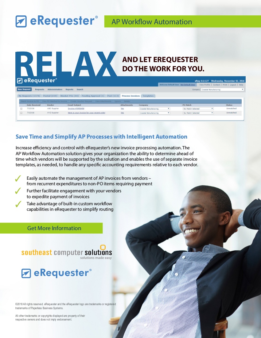 eRequester AP Workflow Automation